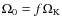 $\Omega_0=f\Omega_{\rm K}$