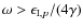 $\omega > \epsilon_{{\rm I},p}/(4\gamma)$