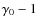 $\gamma_0-1$