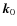 $\vec{k}_0$