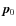 $\vec{p}_0$