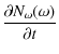 $\displaystyle %
\frac{\partial N_\omega(\omega)}{\partial t}$