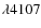 $\lambda4107$