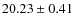 $20.23 \pm 0.41$