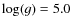 $\log(g)=5.0$