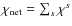 $\chi_{\rm net}
= \sum_s \chi^{s}$