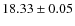 $18.33\pm0.05$