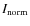 $I_{\rm {norm}}$
