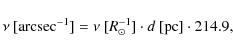 \begin{displaymath}
\nu~[{\rm arcsec}^{-1}]=\nu~[R_\odot^{-1}]\cdot d~[{\rm pc}]\cdot214.9,
\end{displaymath}