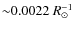${\sim}0.0022~{R}^{-1}_\odot$