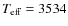 $T_{\rm eff} = 3534$