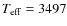 $T_{\rm eff} = 3497$