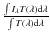 $\frac{\int I_{\lambda} T\left(\lambda\right){\rm d}\lambda}{\int T\left(\lambda\right){\rm d}\lambda}$