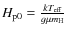 $H_{\rm p0}=\frac{kT_{\rm {eff}}}{g\mu m_{\rm {H}}}$