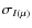 $\sigma_{I\left(\mu\right)}$