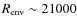 $R_{{\rm env}}\sim21000$