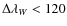 $\Delta {\lambda}_W <
120$