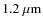 $\rm 1.2~\mu m$