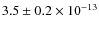 $3.5\pm{0.2}\times10^{-13}$