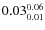$\rm0.03 {_{ 0.01}^{ 0.06}}$