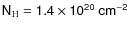 $\sf {N_{\rm H}=1.4\times
10^{20}~cm^{-2}}$