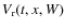 $V_{\rm r}(t,x,W)$