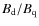 $B_{\rm d}/B_{\rm q}$