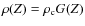 $\rho(Z)=\rho_{\rm c}G(Z)$