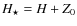 $ {H_{\star}=H}+Z_{0}$