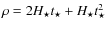 $\rho= 2 {H_{\star}} t_{\star}+{H_{\star}}
t_{\star}^{2}$