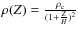 $\rho(Z)=
\frac{\rho_{\rm c}}{(1+\frac{Z}{H})^{2}}$
