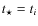 $t_{\star }=t_{i}$