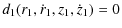 $\displaystyle d_{1}(r_{1}, \dot{r}_{1},z_{1},\dot{z}_{1})=0$