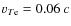 $v_{T{\rm e}} = 0.06 ~c$
