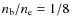 $n_{\rm b}/n_{\rm e} = 1/8$