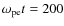 $\omega _{\rm pe} t = 200$