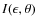 $I(\epsilon, \theta)$
