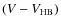$(V-V_{{\rm HB}})$