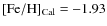 ${\rm [Fe/H]_{Cal}}=-1.93$