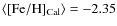 ${\rm\langle [Fe/H]_{Cal}\rangle}= -2.35$