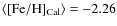 ${\rm\langle [Fe/H]_{Cal}\rangle}= -2.26$