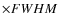 $\times FWHM$