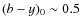 $(b-y)_0 \sim 0.5$