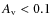 $A_{\rm v} < 0.1$