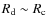 $R_{\rm d}\sim R_{\rm c}$