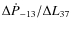 $\Delta\dot P_{-13}/\Delta L_{37}$