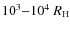 $10^3{-}10^4~R_{\rm H}$