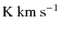 ${\rm K~km~s}^{-1}$