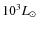 $10^3L_{\odot}$