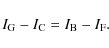 \begin{displaymath}%
I_{\rm G} - I_{\rm C} = I_{\rm B} - I_{\rm F}.
\end{displaymath}